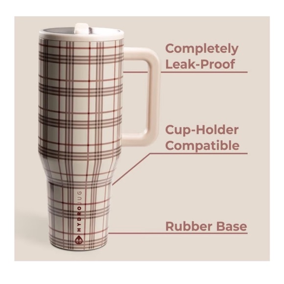 HydroJug 40oz Blair Plaid Insulated Traveler NWT - Picture 2 of 10